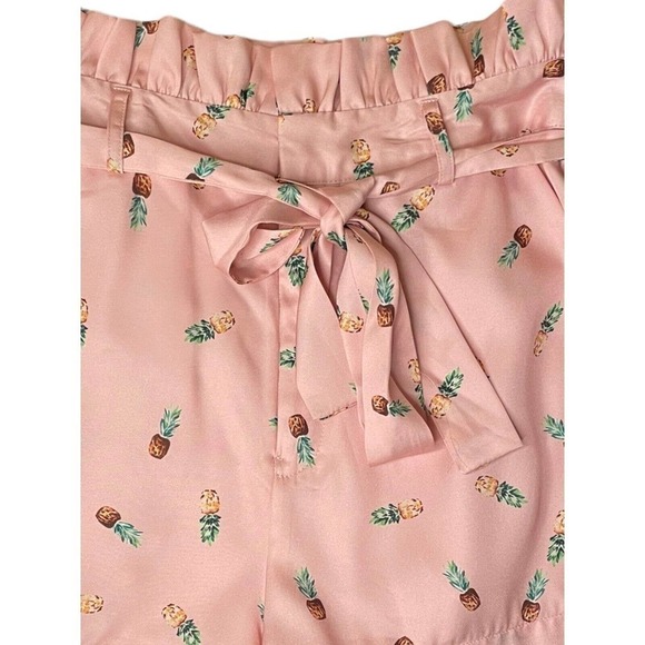 English Factory Paper Bag Pink Pineapple Shorts Size Small - Picture 2 of 10